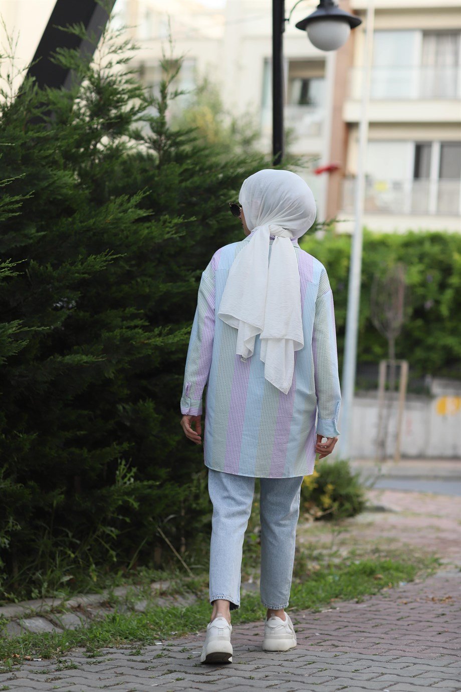 GOFRE GÖKKUŞAĞI GÖMLEK  SU YEŞİLİ
