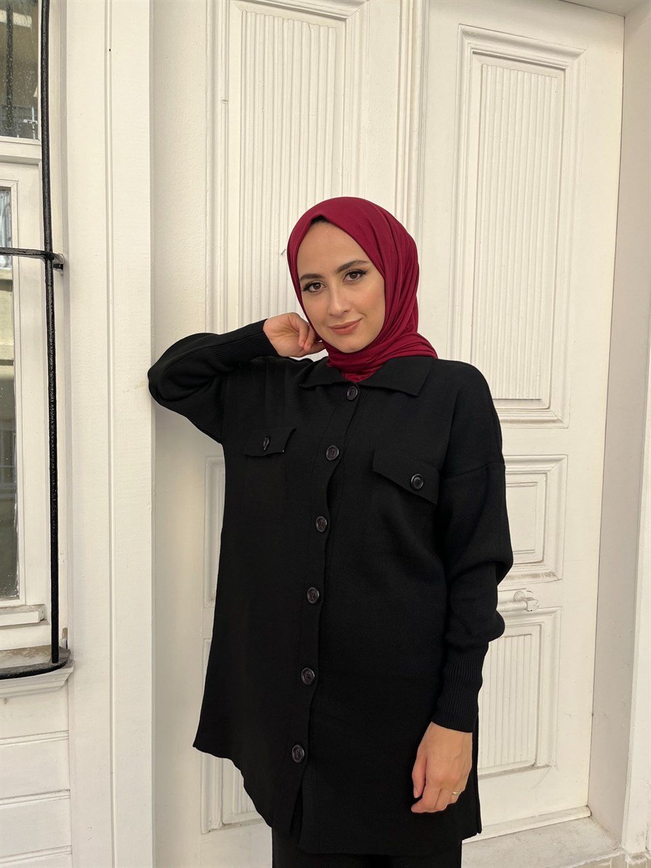 İKİ CEPLİ TAKIM SİYAH