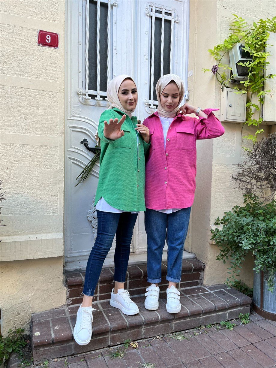ŞANEL GÖMLEK BENETTON YEŞİLİ