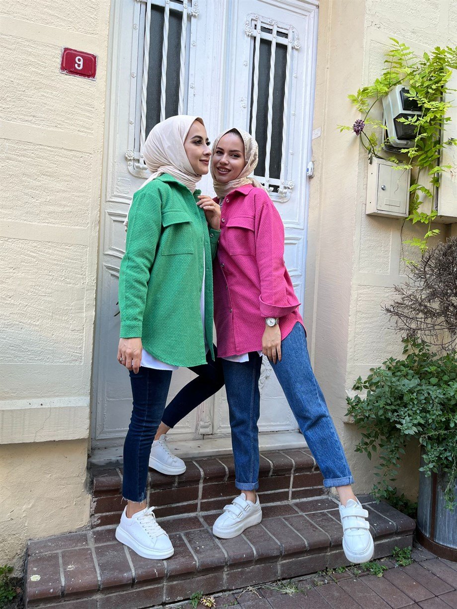 ŞANEL GÖMLEK BENETTON YEŞİLİ