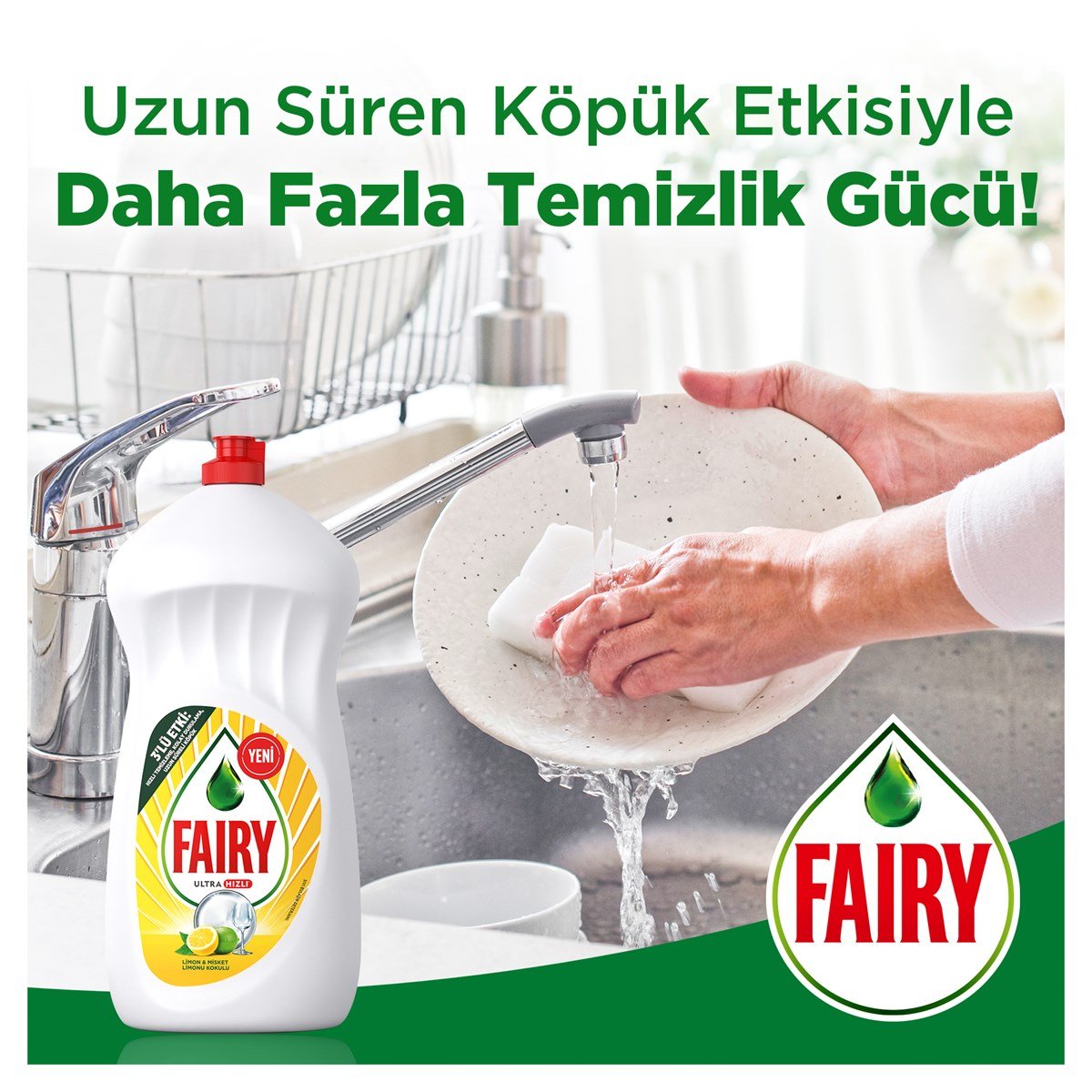 Fairy 1500 ml Sıvı Bulaşık Deterjanı Limon 