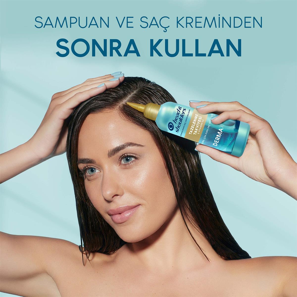 Head & Shoulders DERMAXPRO Tazelenme Takviyesi, E-Vitamini İçeren Kepek Karşıtı Saç Derisi Balsamı 145 ml 
