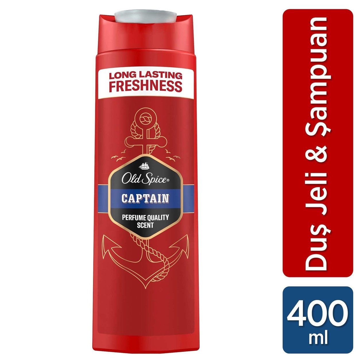 Old Spice Captain 3'ü 1 Arada Yüz Saç ve Vücut Duş Jeli 400 ML