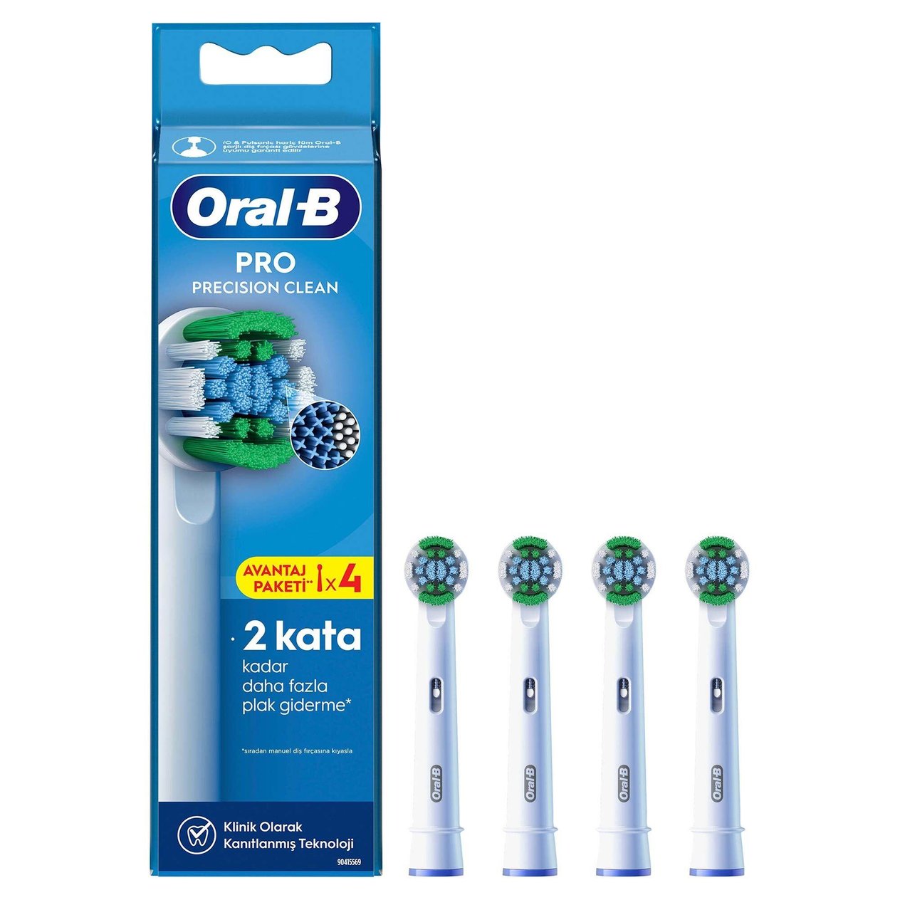 Oral-B Şarjlı EB20 Diş Fırçası Yedek Başlığı Precision X-Filament 4'lü