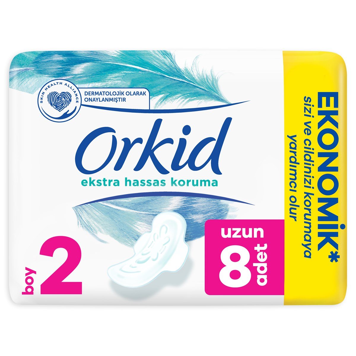 Orkid Extra Hassas Koruma 8 Adet Uzun