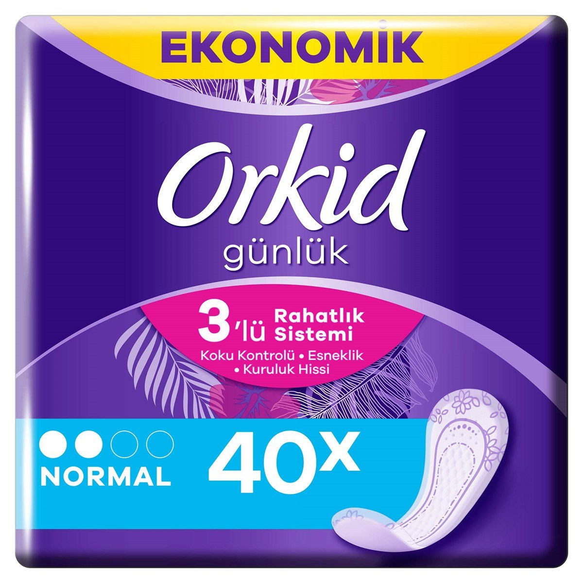 Orkid Günlük Ped Normal 40 Adet Ekonomik Paket