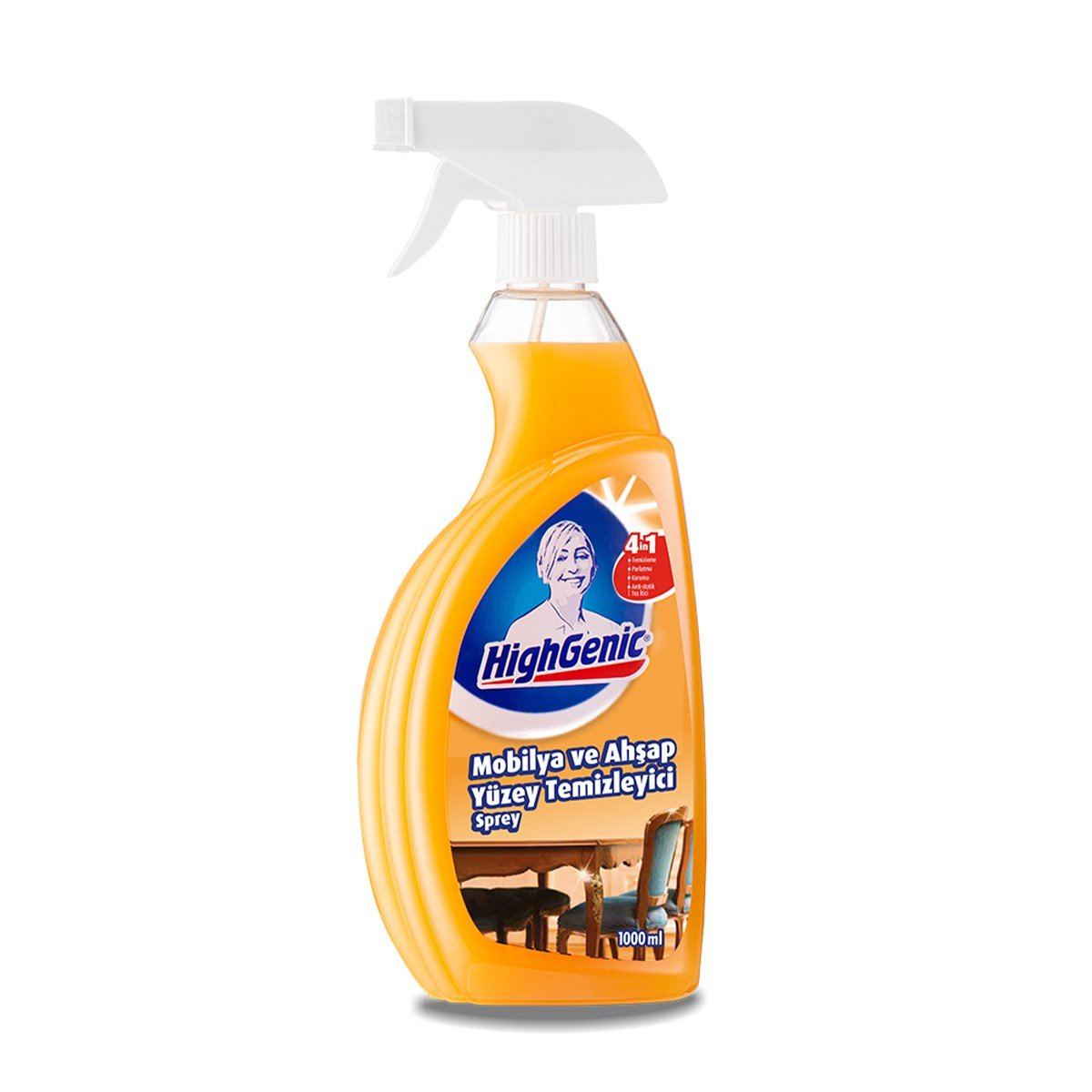 HighGenic Sabun Bazlı Mobilya Ve Ahşap Yüzey Temizleyici Sprey 1000 ML