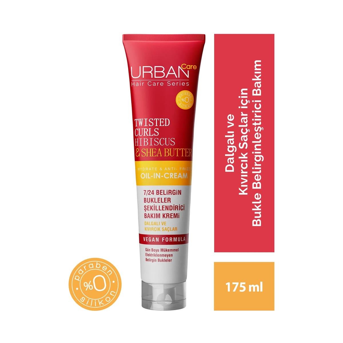 Urban Care Twisted Curls Hibiscus & Shea Butter Durulanmayan Bakım Kremi 175 ML