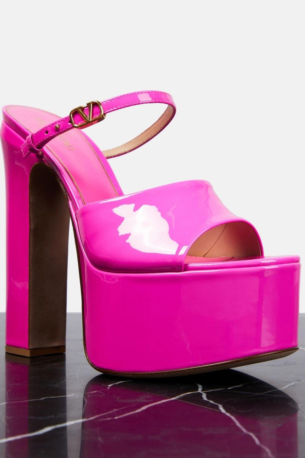 Jess Platform Topuk Rugan Terlik Pembe	