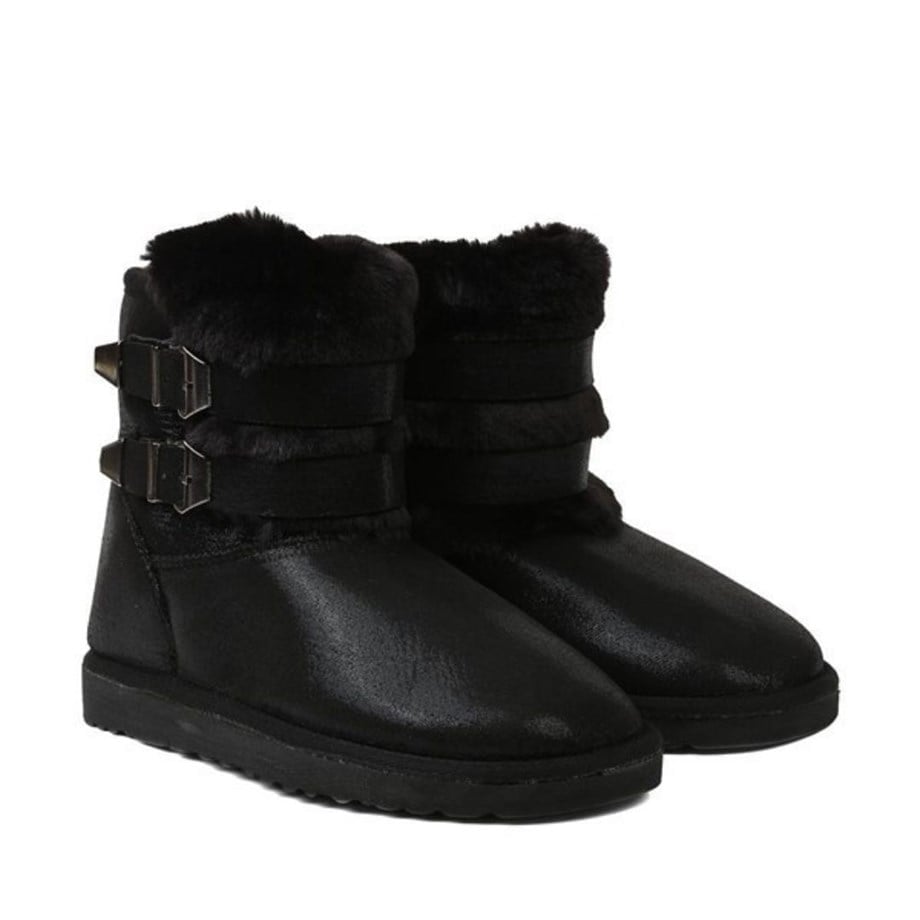 KÜRKLÜ SİYAH UGG BOT 
