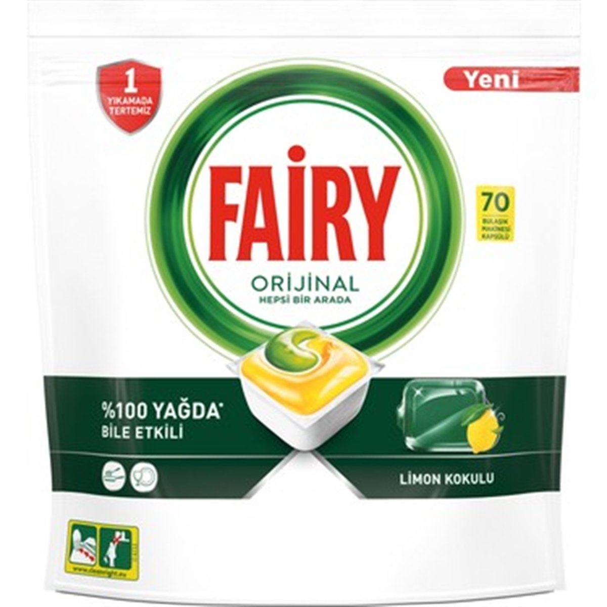 Bulaşık Makinesi KimyasalıFairy 70 'li Hepsi Bir Arada Bulaşık Makinesi Tableti