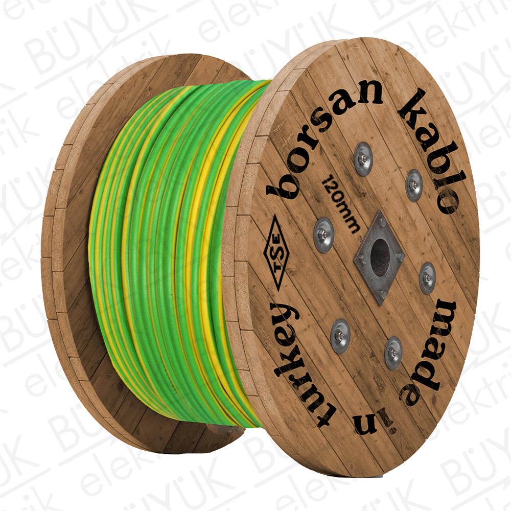 120mm NYAF KABLO SARI YEŞİL buyukelektromarket.com BORSAN