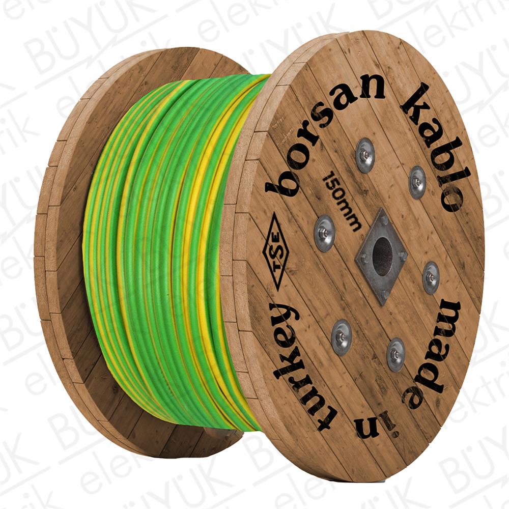 150mm NYAF KABLO SARI YEŞİL buyukelektromarket.com BORSAN