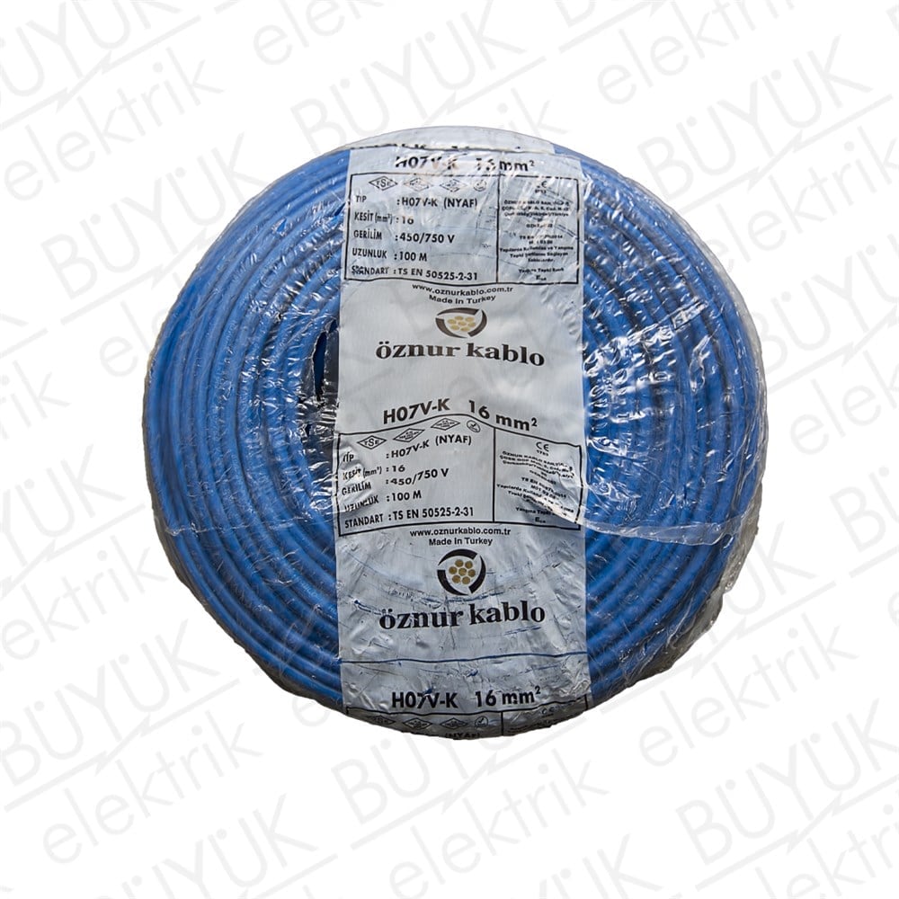 16mm NYAF KABLO MAVİ buyukelektromarket.com Öznur