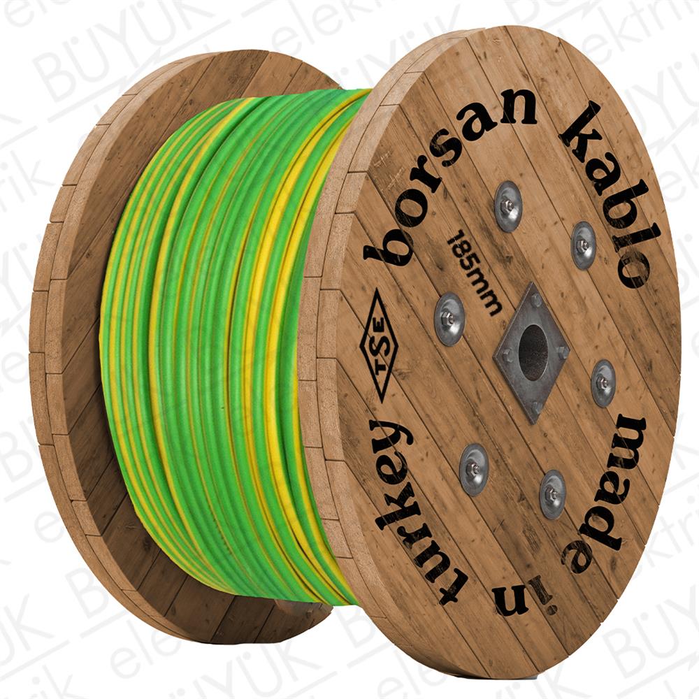 185mm NYAF KABLO SARI YEŞİL buyukelektromarket.com BORSAN