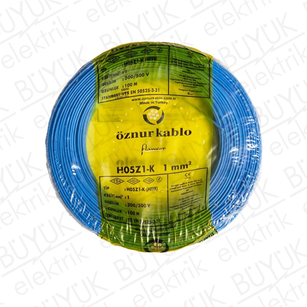 1mm NYAF HFFR KABLO MAVİ buyukelektromarket.com Öznur