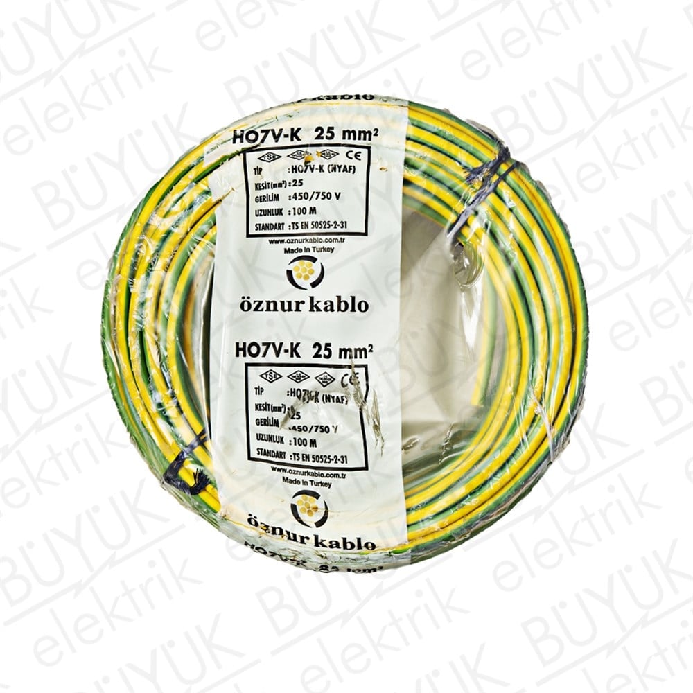 25mm NYAF KABLO  SR/YŞ buyukelektromarket.com Öznur