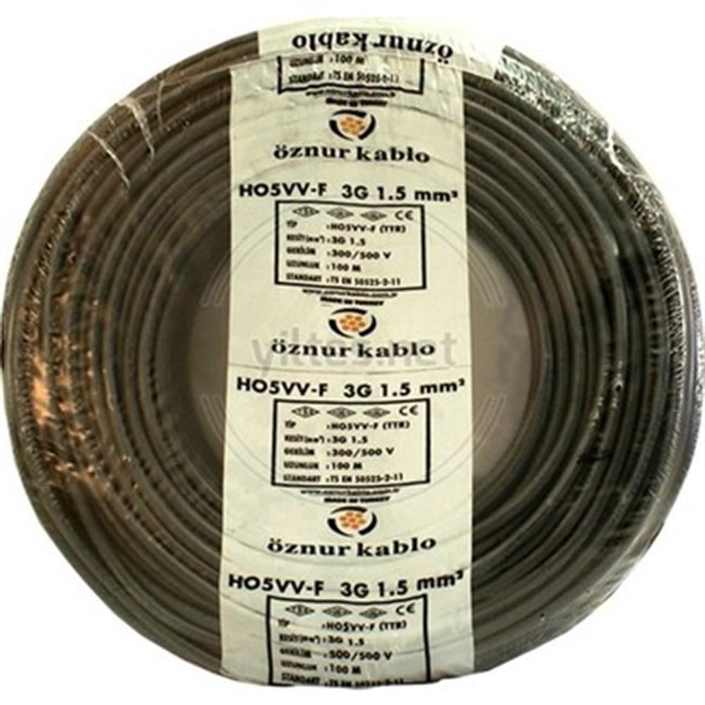 3x1,5mm TTR KABLO SİYAH buyukelektromarket.com Öznur