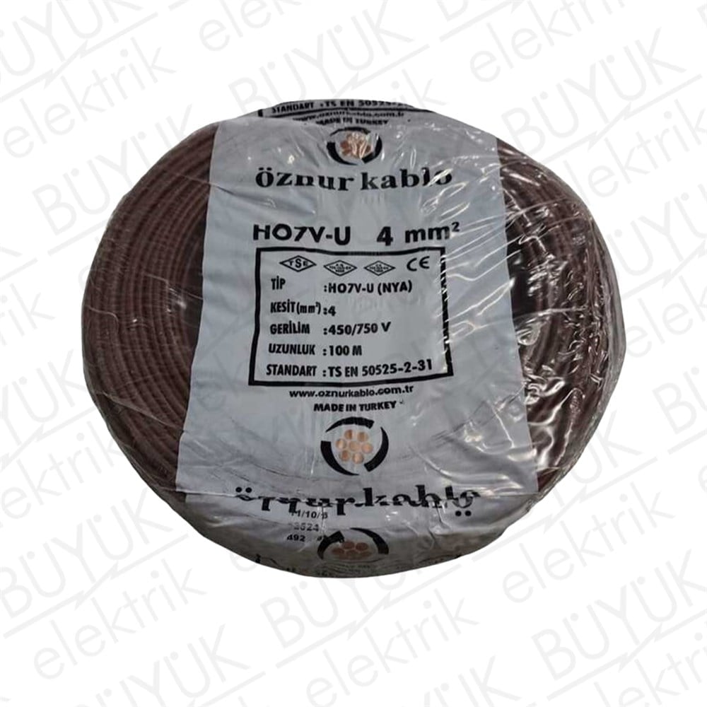 4mm NYA KABLO KAHVE buyukelektromarket.com Öznur