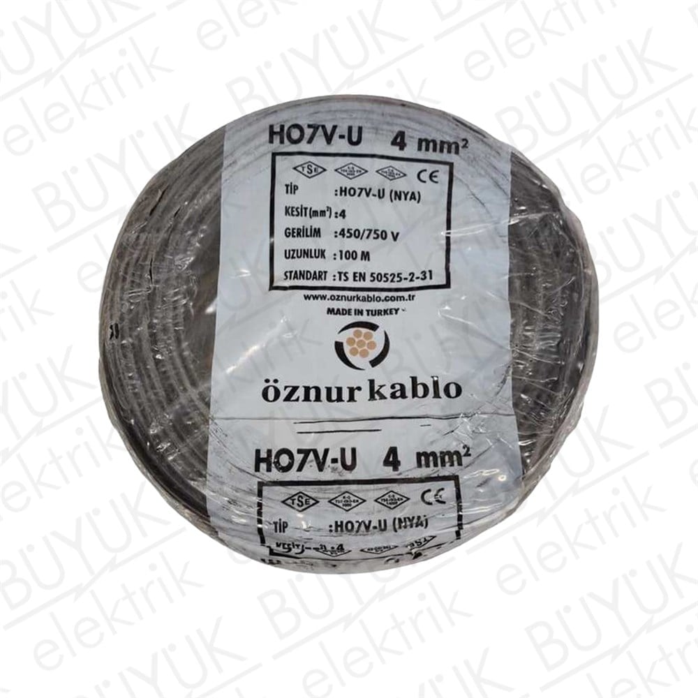 4mm NYA KABLO SİYAH buyukelektromarket.com Öznur
