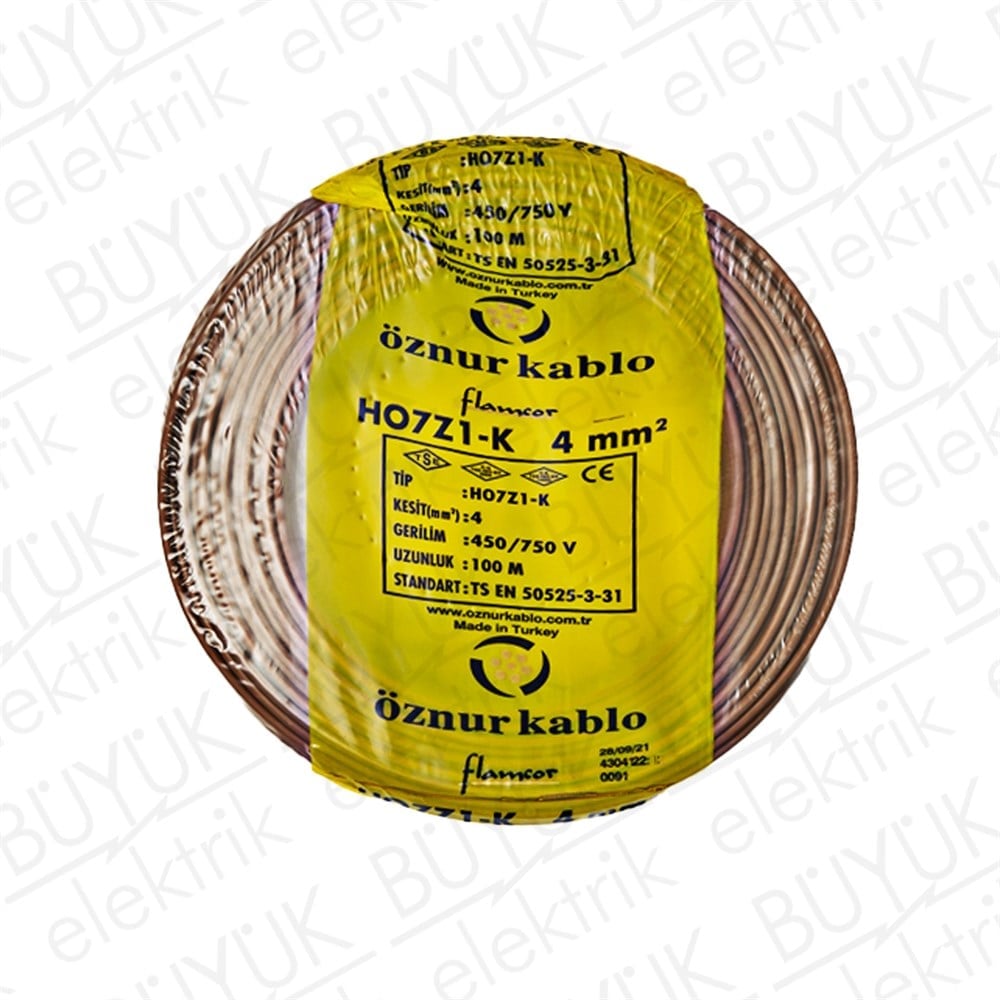 4mm NYAF KABLO KAHVE buyukelektromarket.com Öznur
