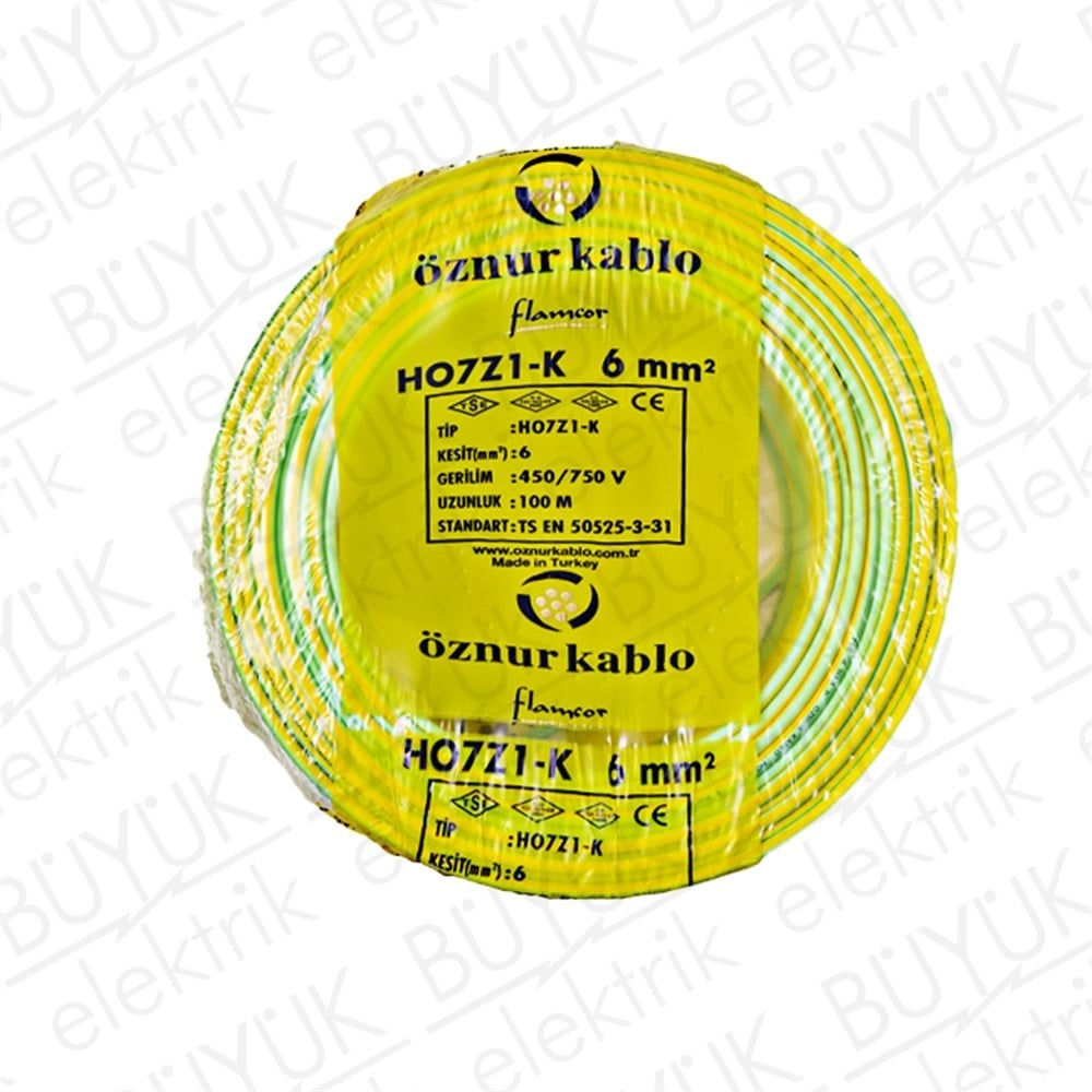 6mm NYAF HFFR SR/YŞ  KABLO buyukelektromarket.com Öznur