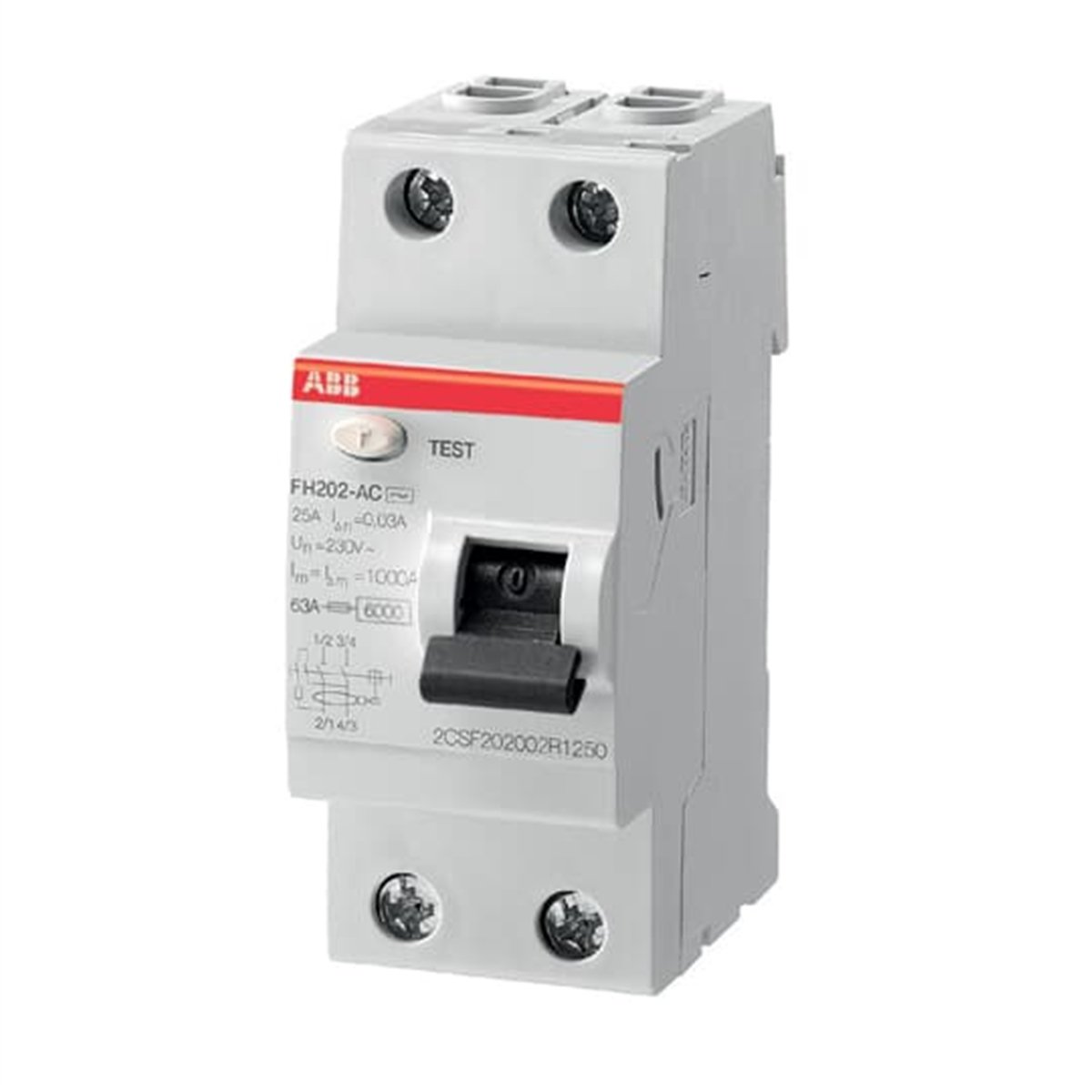 FH202 AC-40/0,03 2*40A 30mA K.A.K. Anahtarı buyukelektromarket.com ABB