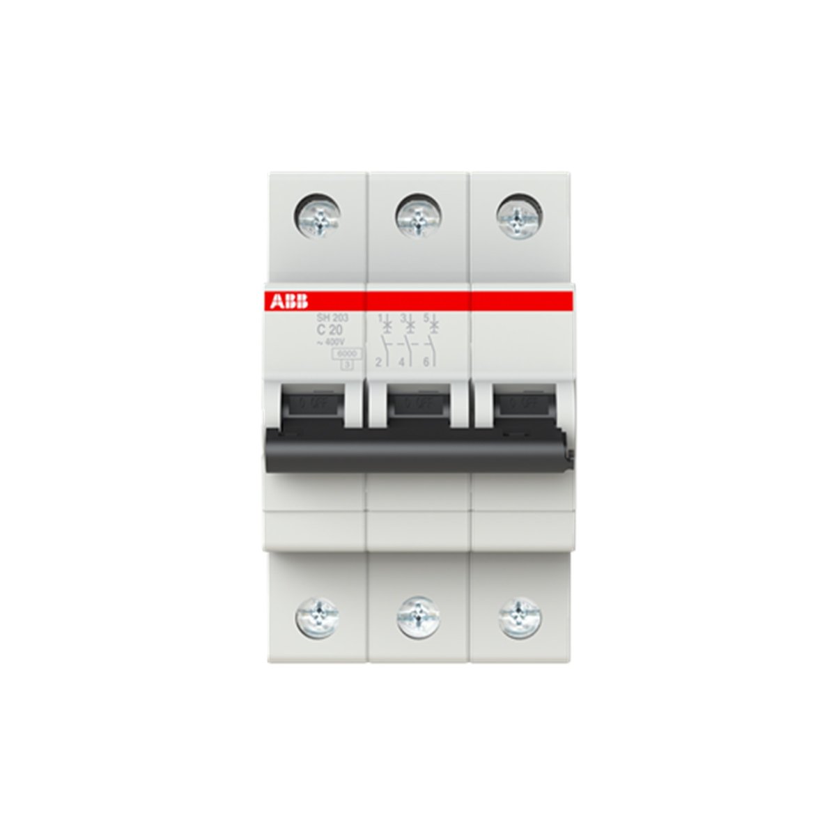 SH 203-C 20 3*20A 6kA C Tipi Otomatik Sigorta buyukelektromarket.com ABB