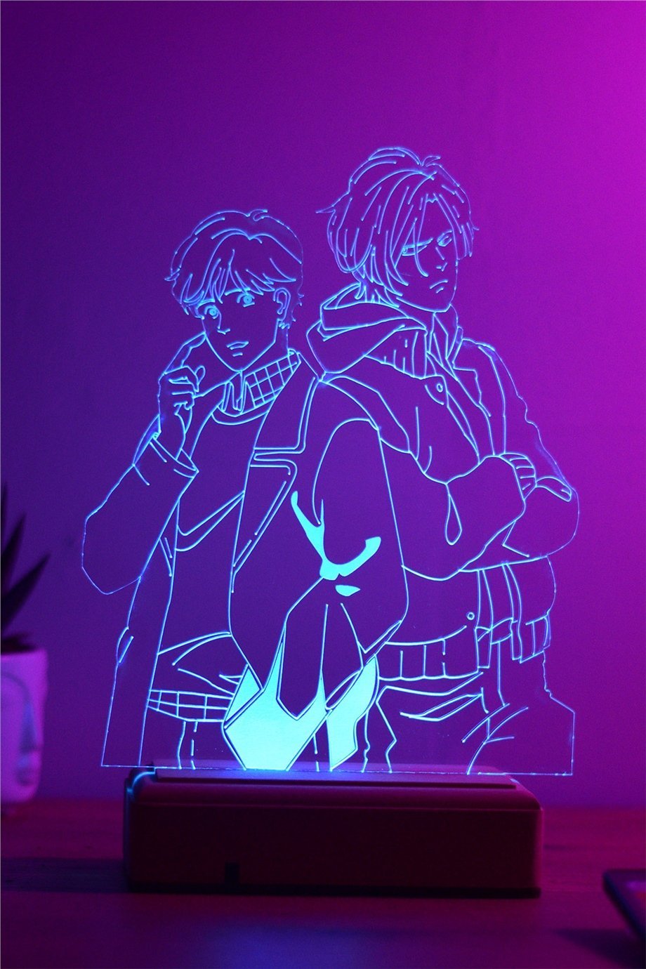 Banana Fish Ash & Eiji 16 Renk Gece Lambası