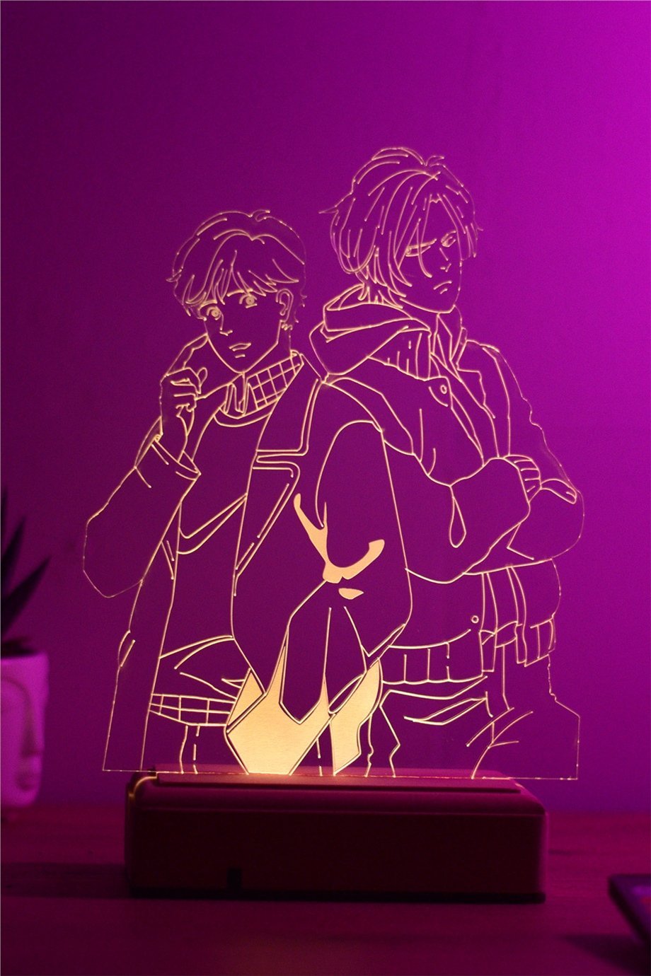 Banana Fish Ash & Eiji 16 Renk Gece Lambası