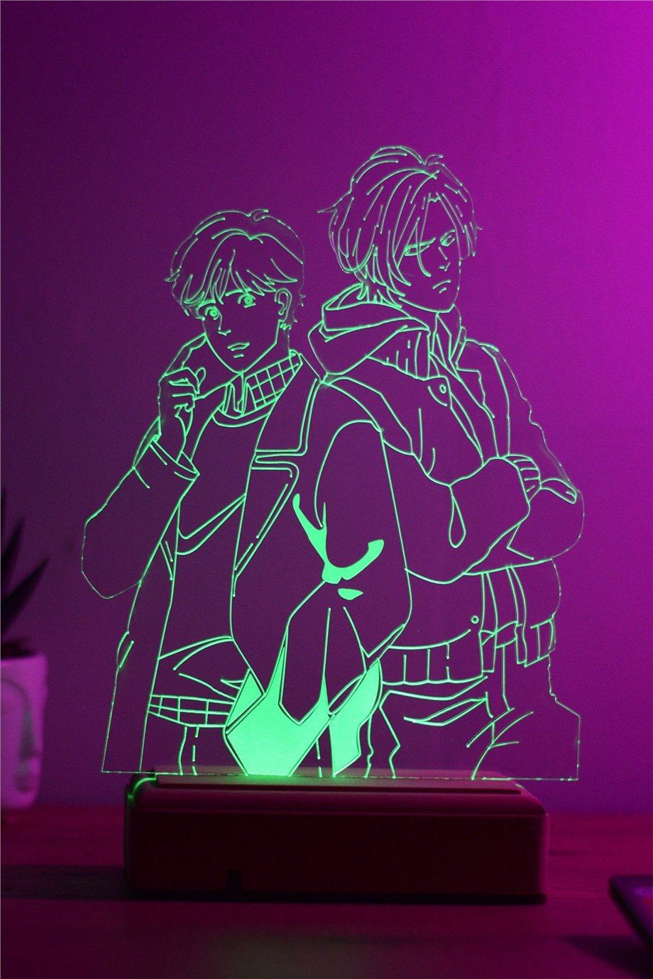 Banana Fish Ash & Eiji 16 Renk Gece Lambası