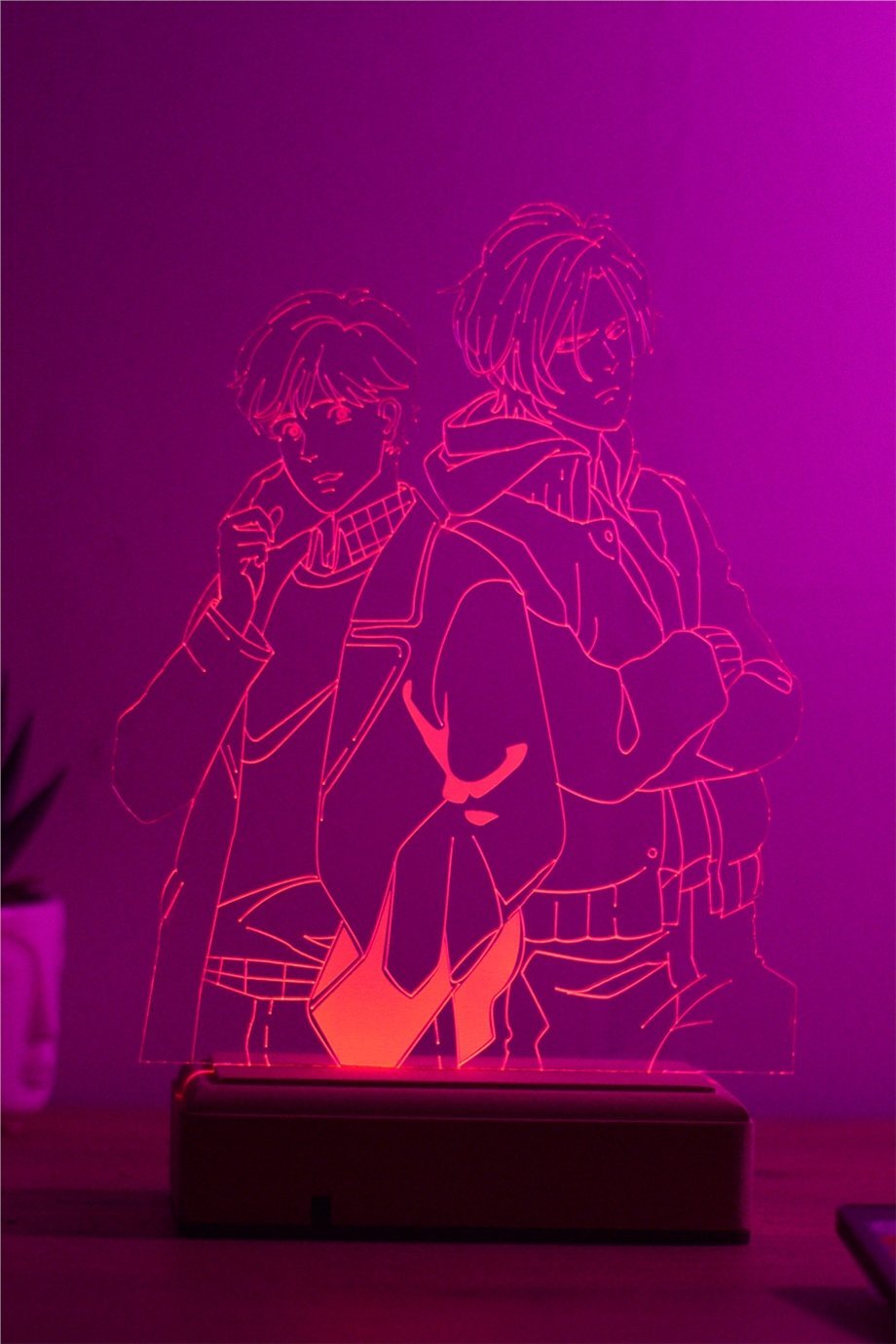 Banana Fish Ash & Eiji 16 Renk Gece Lambası