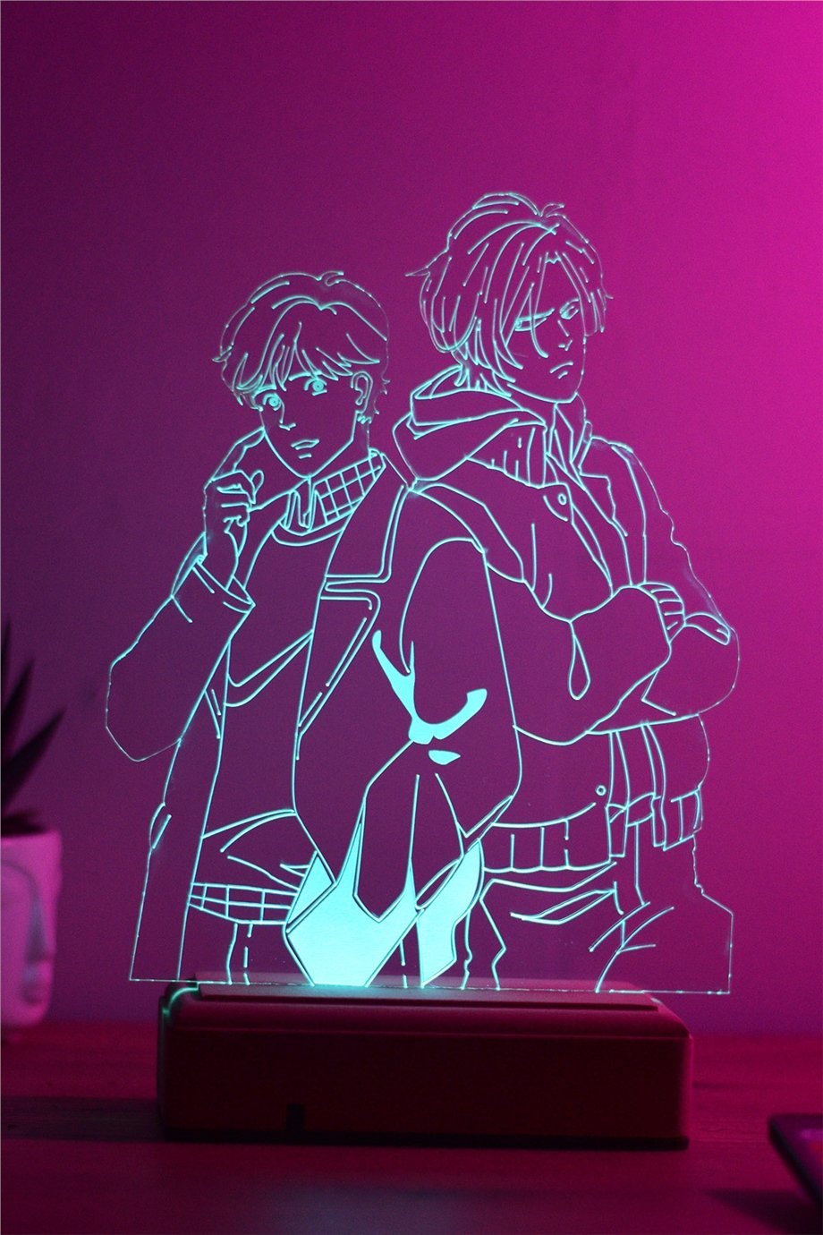 Banana Fish Ash & Eiji 16 Renk Gece Lambası