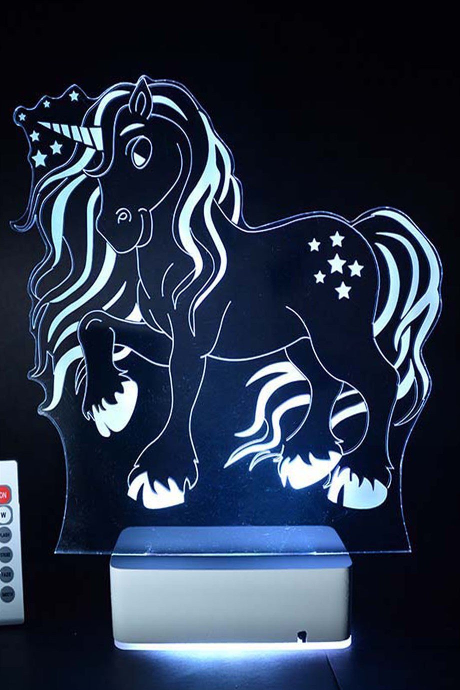 Çocuklara Özel Unicorn 16 Renk Gece Lambası