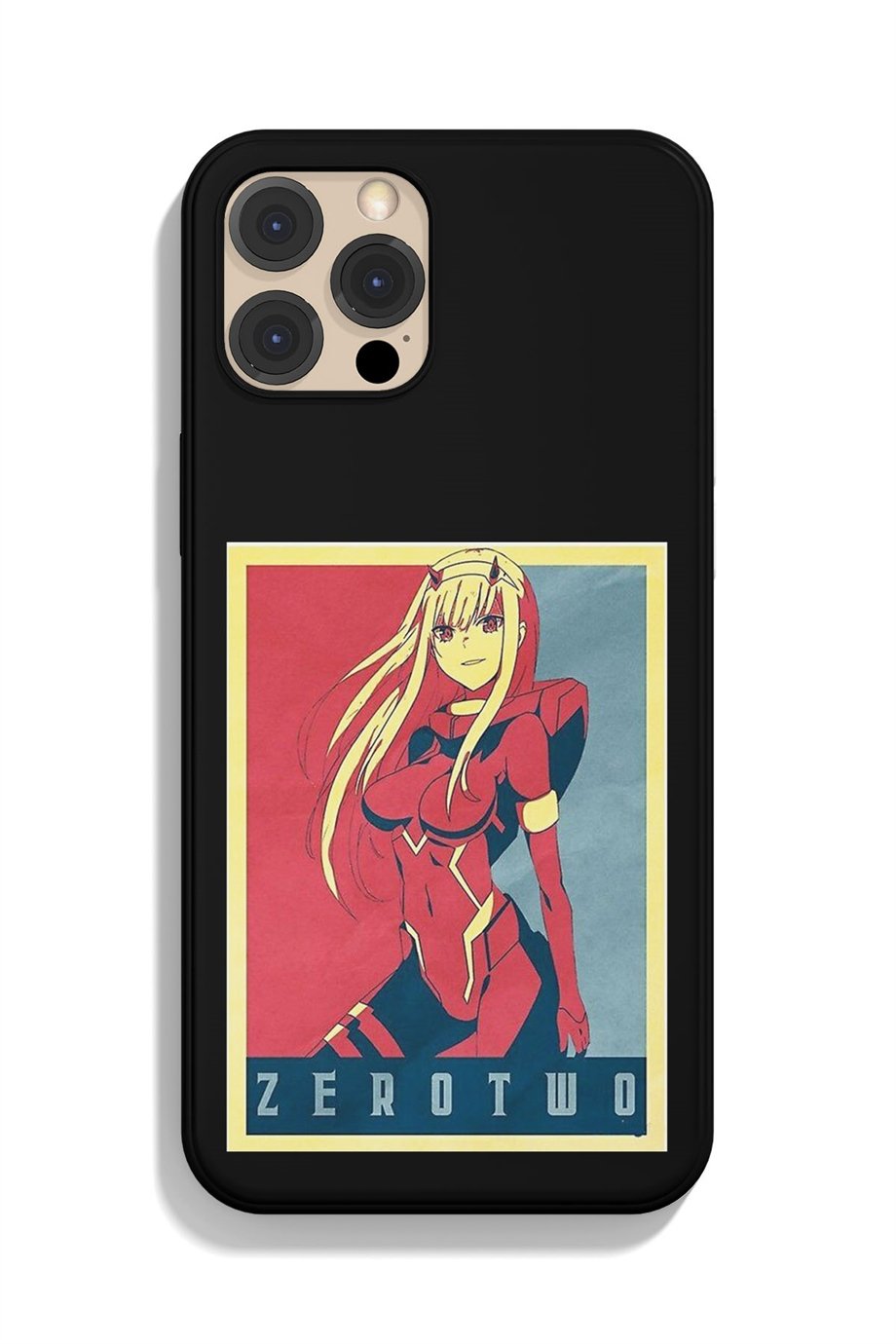 Darling İn The Franxx Zero Two Poster Siyah Silikon Baskılı Anime Telefon Kılıfı