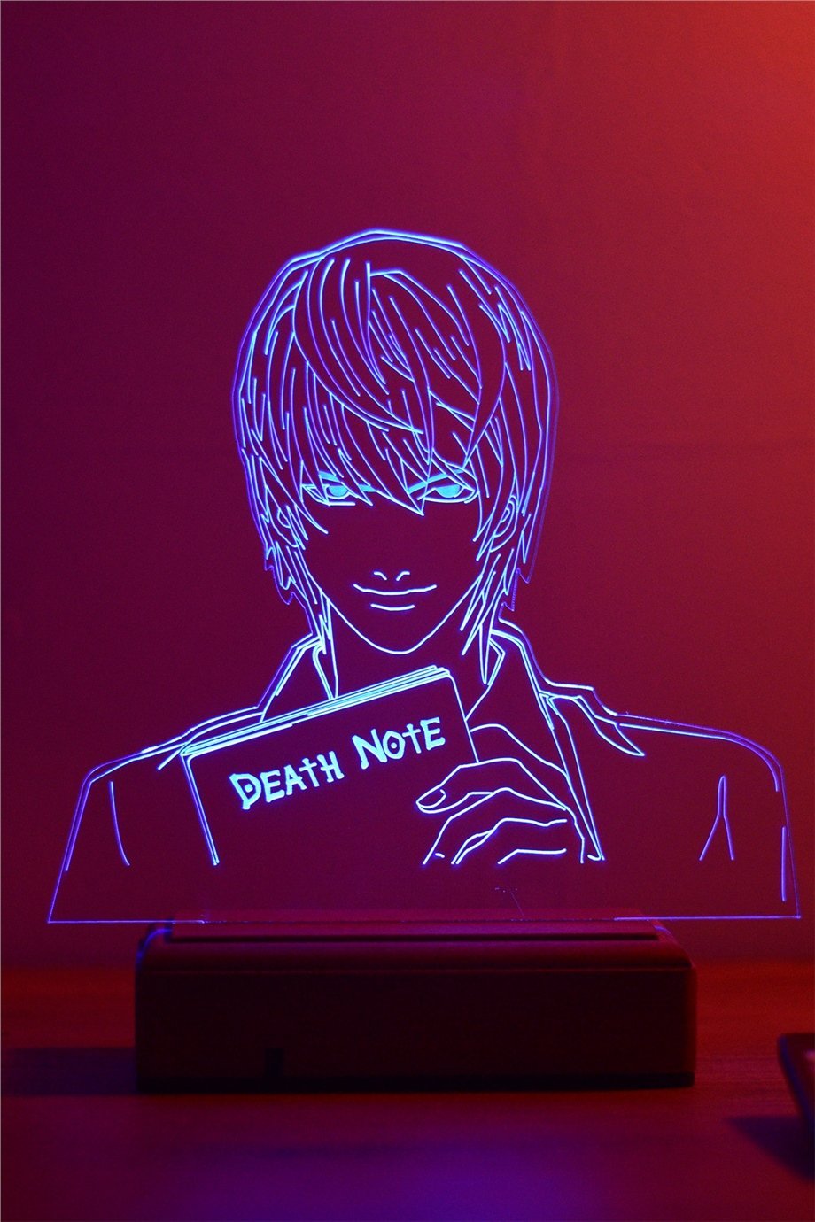 Death Note Light Yagami 16 Renk Gece Lambası
