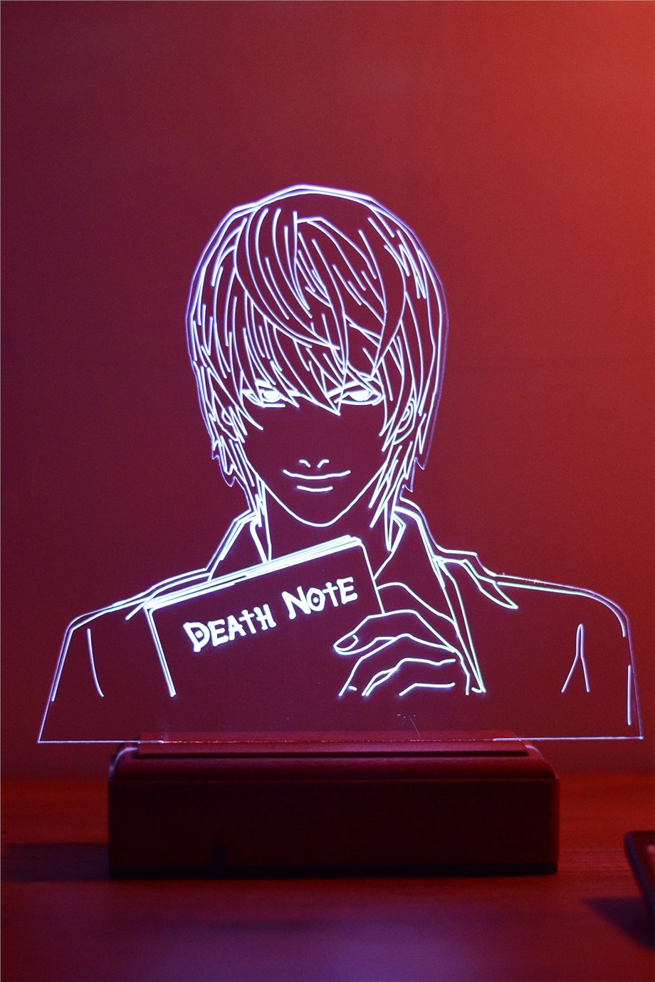 Death Note Light Yagami 16 Renk Gece Lambası