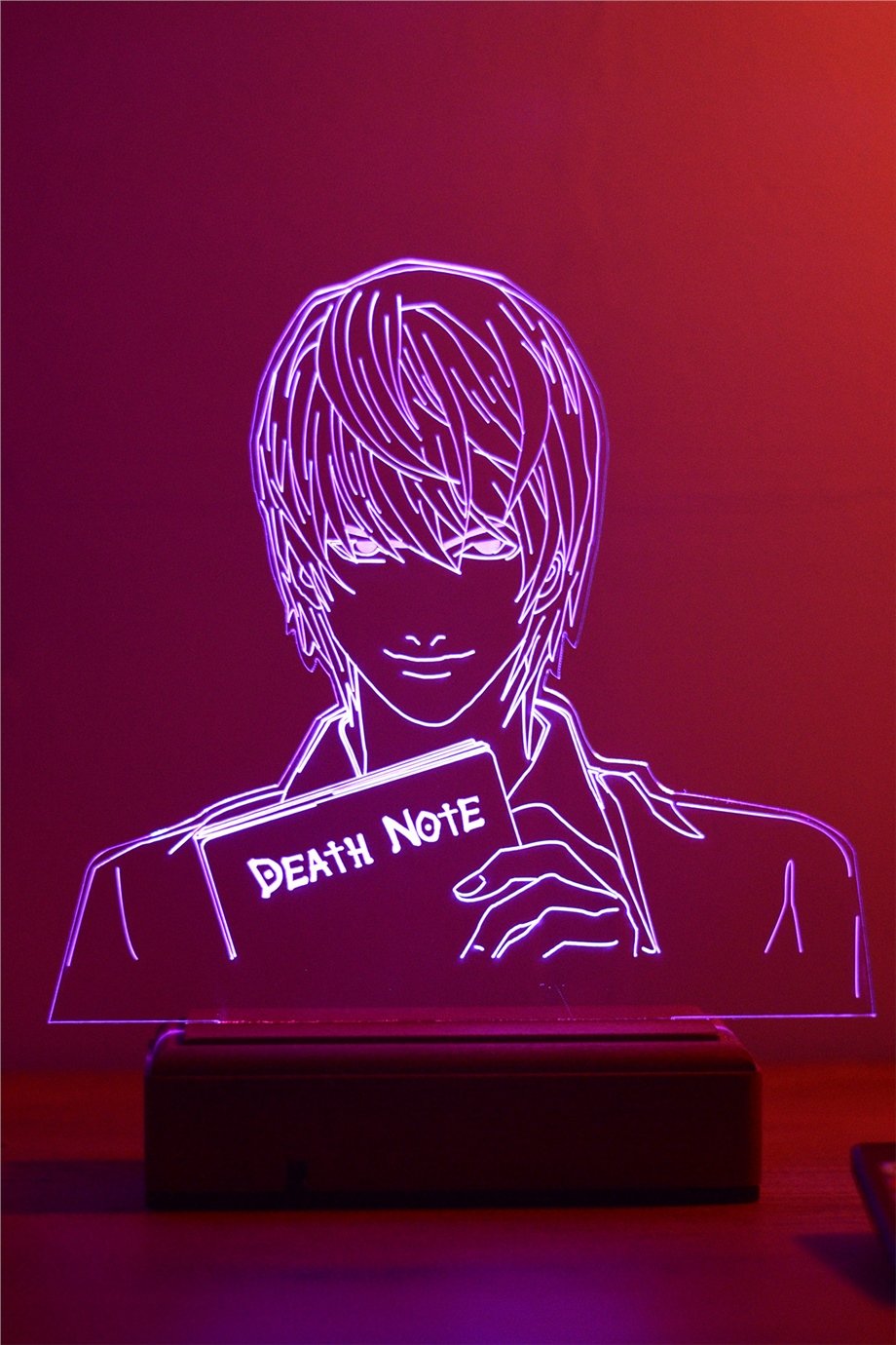 Death Note Light Yagami 16 Renk Gece Lambası