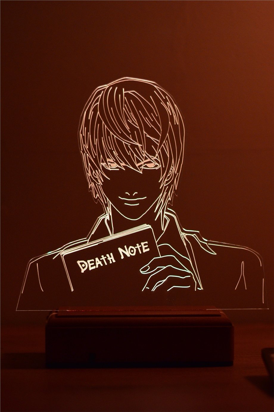 Death Note Light Yagami 16 Renk Gece Lambası