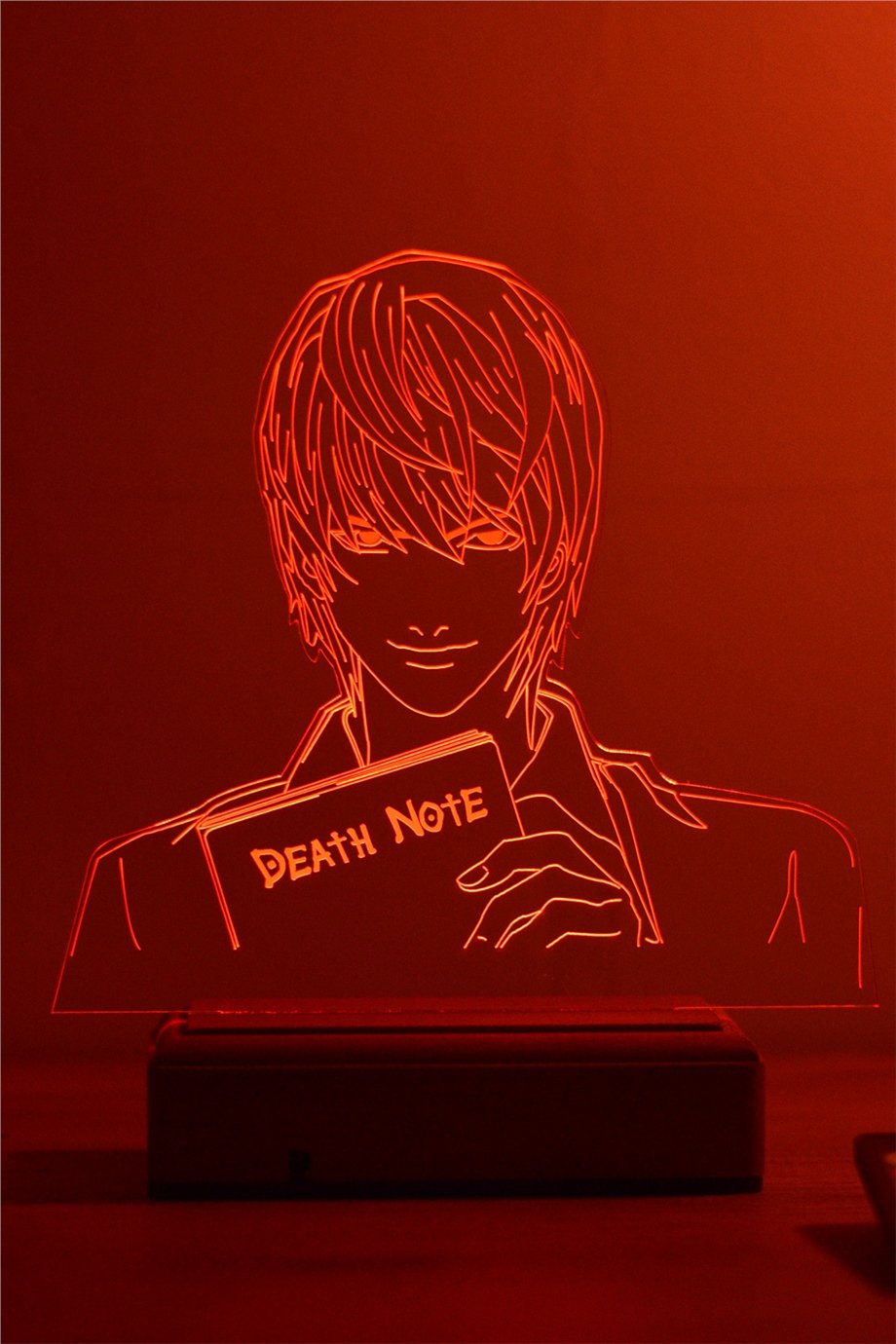 Death Note Light Yagami 16 Renk Gece Lambası