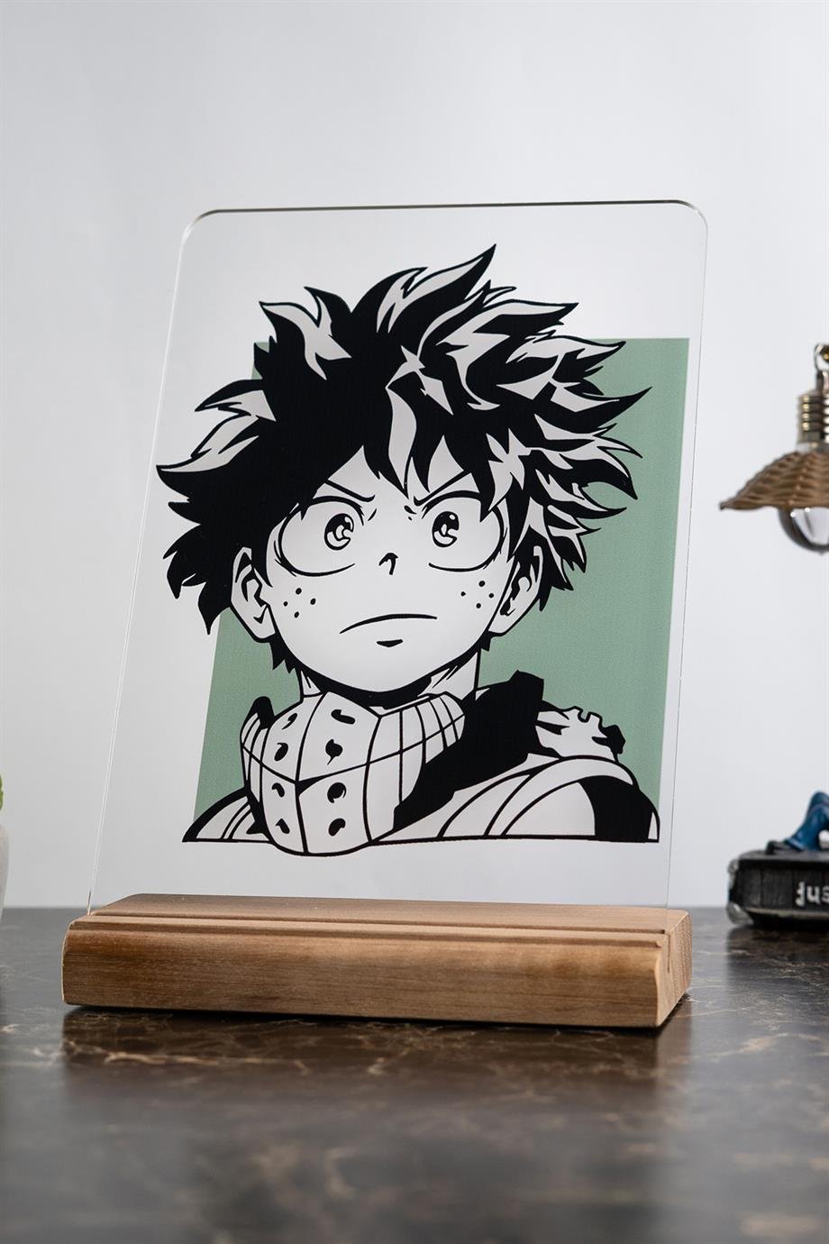 Deku İzuku Midoriya Ev Dekoru My Hero Academia Anime Severlere Hediyelik Masa Süsü