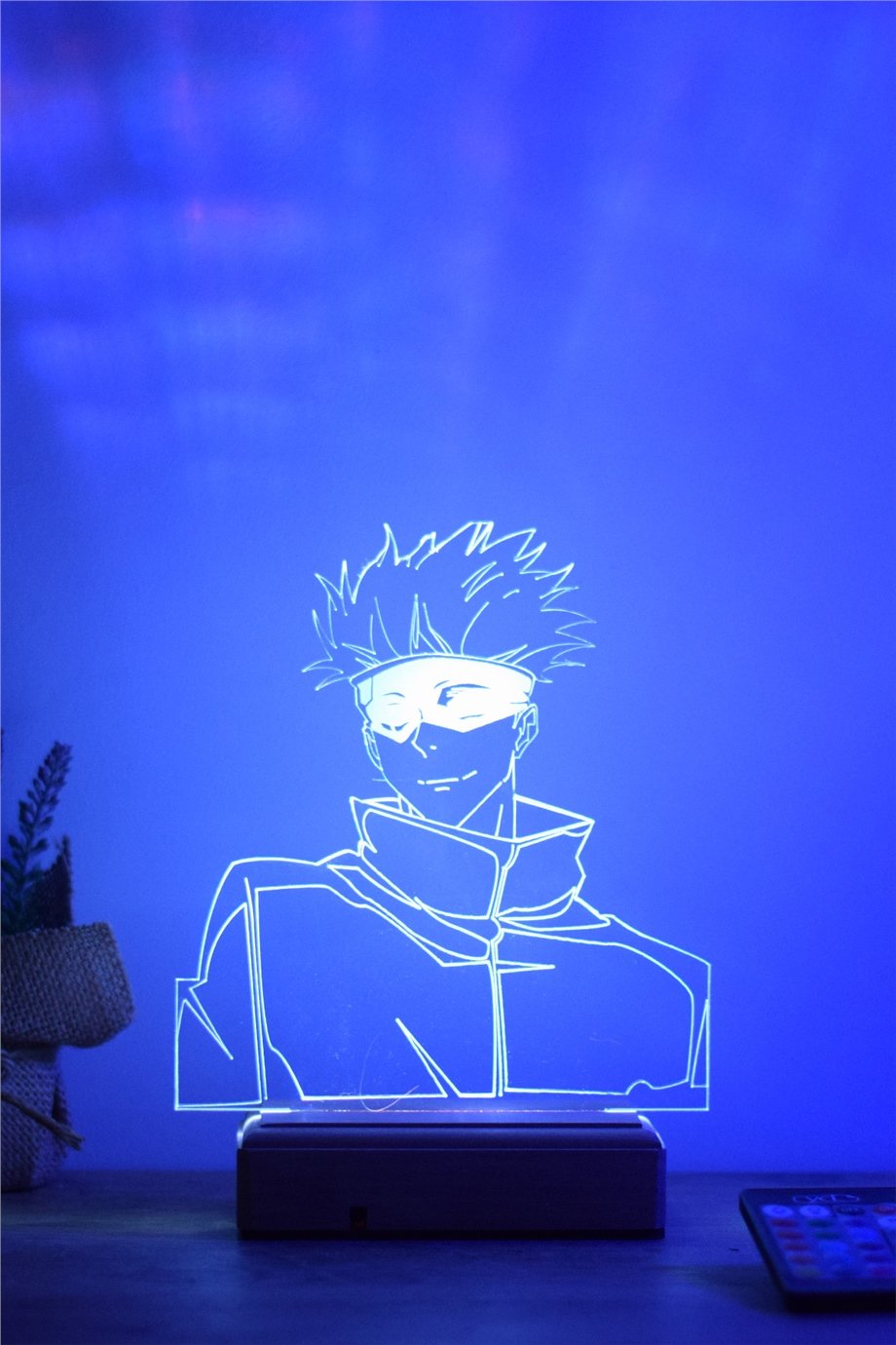 Gojo Satoru Jujutsu Kaisen 16 Renk Gece Lambası