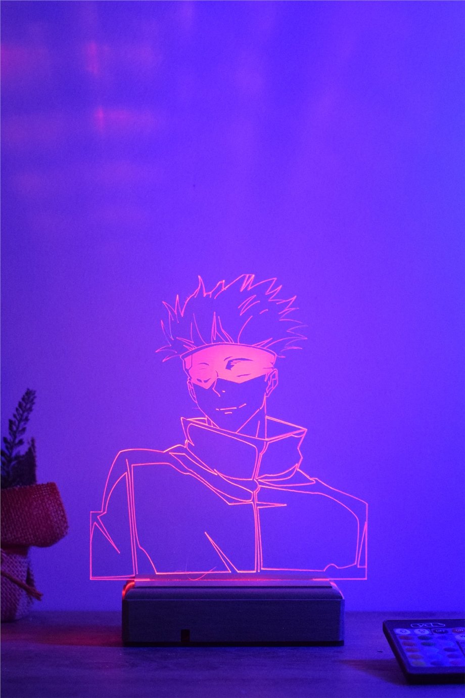 Gojo Satoru Jujutsu Kaisen 16 Renk Gece Lambası