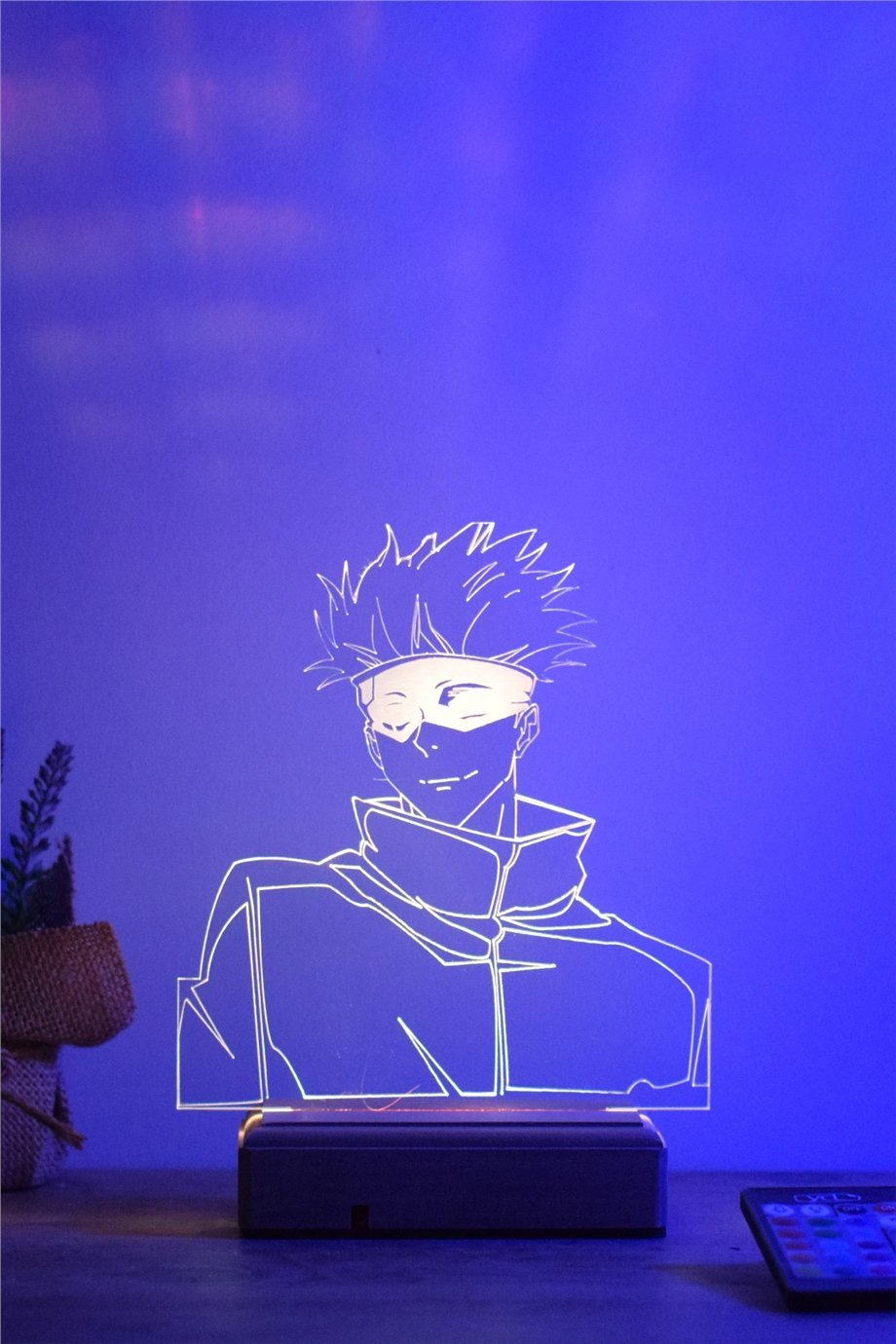Gojo Satoru Jujutsu Kaisen 16 Renk Gece Lambası