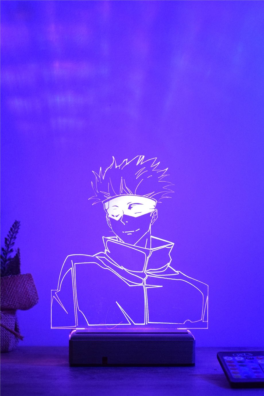 Gojo Satoru Jujutsu Kaisen 16 Renk Gece Lambası