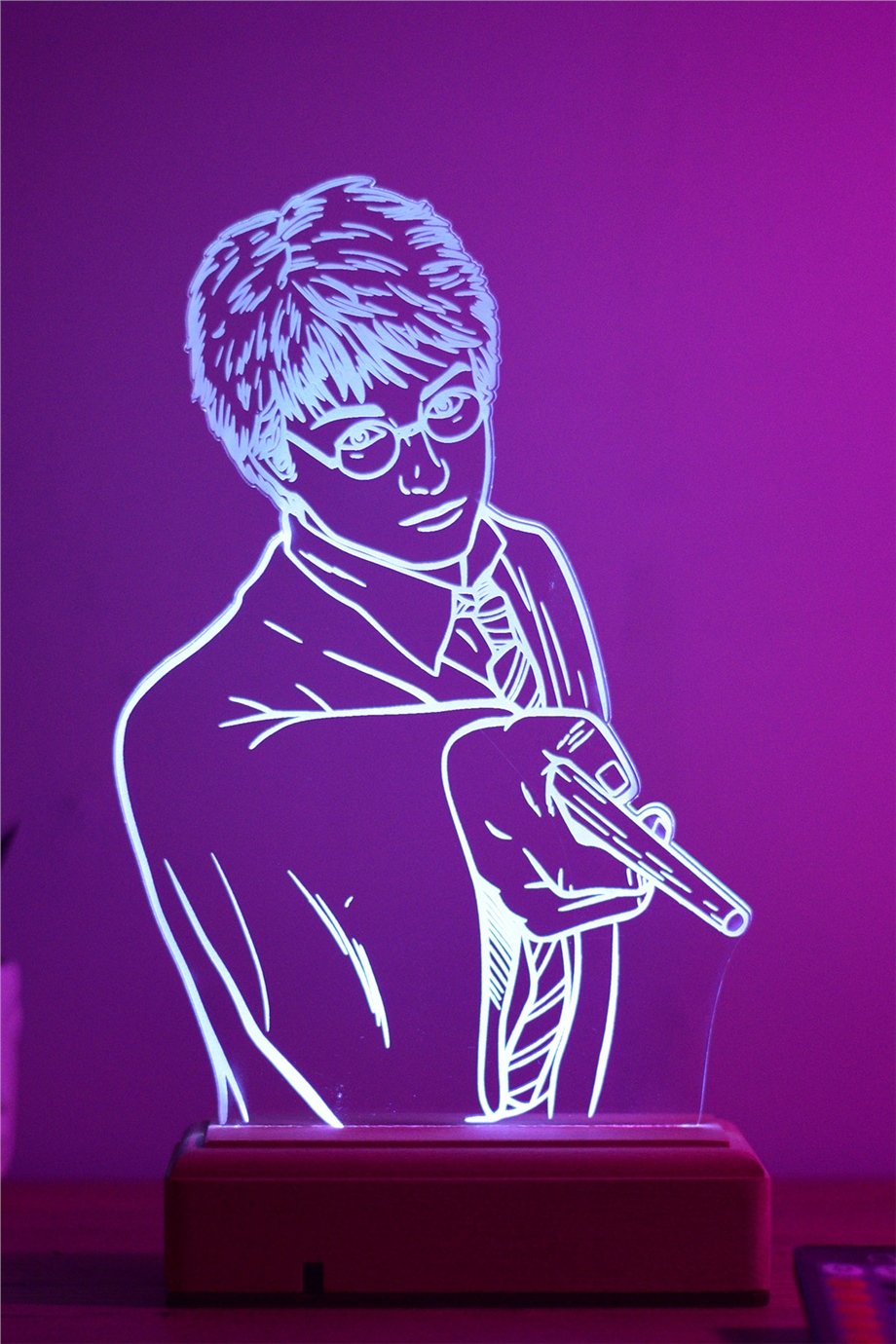 Harry Potter 16 Renk Gece Lambası