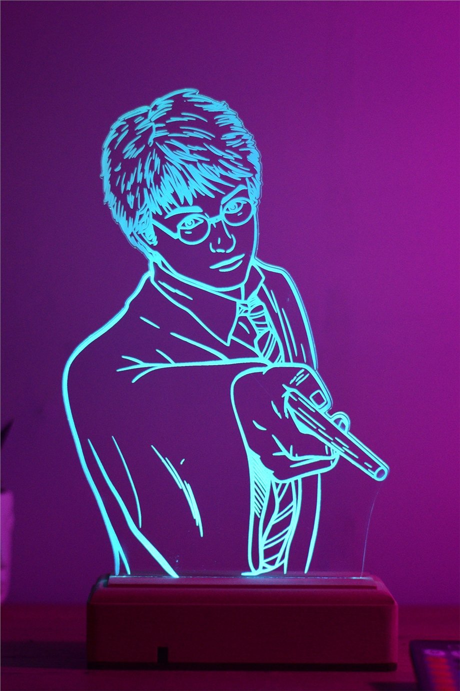 Harry Potter 16 Renk Gece Lambası