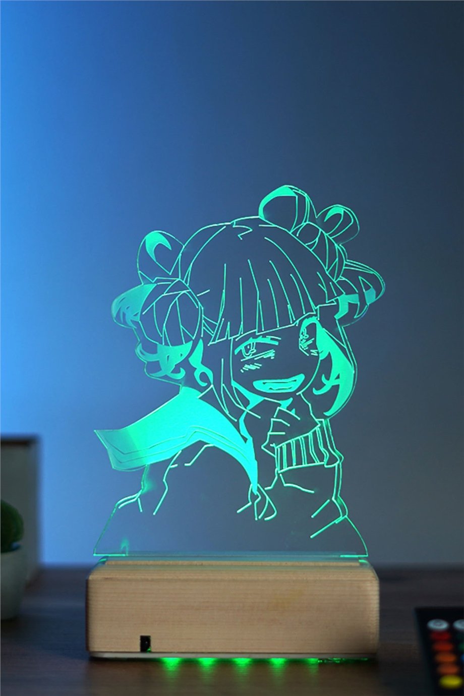 Himiko Toga - My Hero Academia 16 Renk Anime Gece Lambası