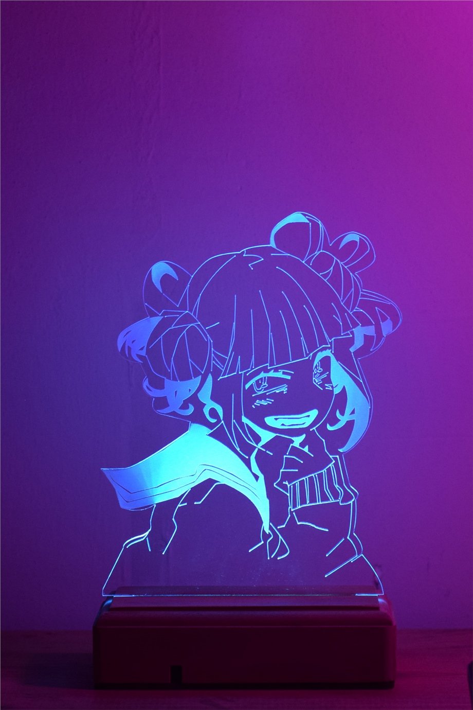 Himiko Toga - My Hero Academia 16 Renk Anime Gece Lambası
