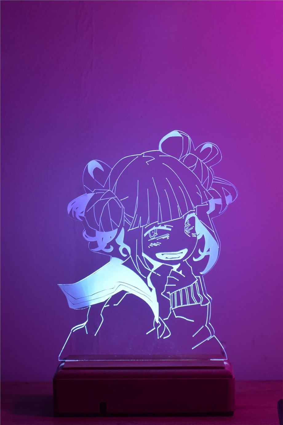Himiko Toga - My Hero Academia 16 Renk Anime Gece Lambası
